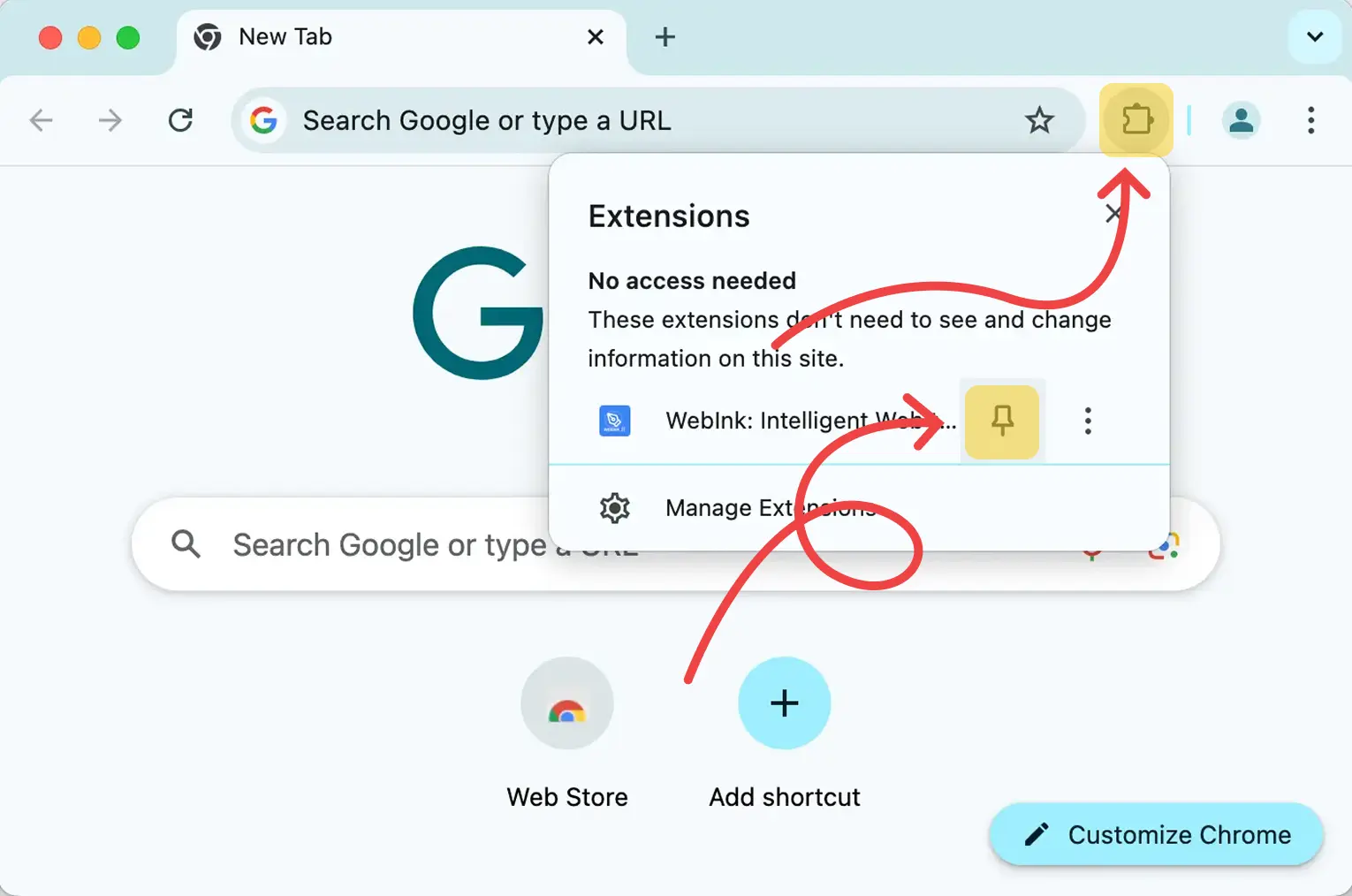 Pin extension demonstration